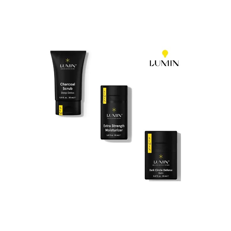 Trio Facial Crema Piel Sensible Exfoliante Bálsamo De Ojos