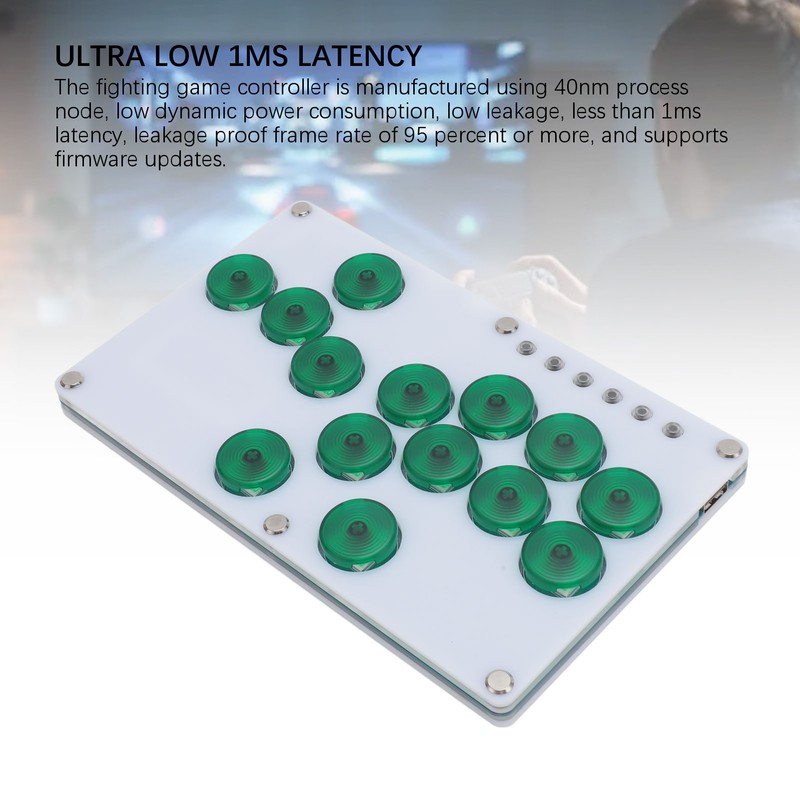 All Button Arcade Controller Arcade Fighting Stick 14 Keys All