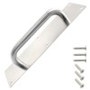 Bivethoi 1Pcs Pull Push Door Plate Handle Stainless Steel Heavy
