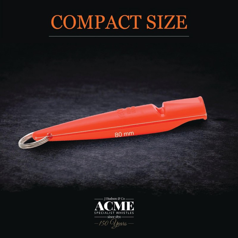 ACME 210.5 Classic Dog Whistle Orange, 6200Hz Spaniel & Gundog