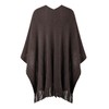 Ferand Women's Shawl Wraps with Pockets Open Front Fringe Poncho