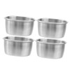 CIYODO 4Pcs Dipping Cups Multipurpose Sauce Dishes for Ketchup Salad