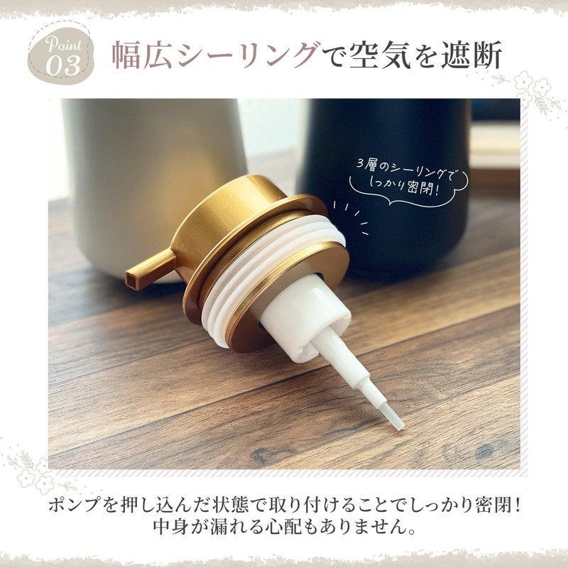 +kuRo Hand Soap Dispenser, Foam Soap Dispenser, Stylish, Cute, Scandinavian