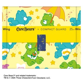 Ellis Compact Guard (Care Bear Design) with Wings, 9.8 inches (25 cm), 57 Sheets (19 Sheets x 3 Packs), For Especially Large Daytime Napkins, Bulk Purchase