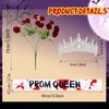 3 Pcs Halloween Prom Queen Crowns and Sashes Set Bloody