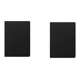 2 PCS Black Faux Leather Passport Holder Leather Passport Cover for Bookworms Writers Readers