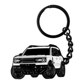 ZJIKCH For Bronco Sport Keychain, Car Keychain Key Chain Compatible with Bronco Sport 2021 2022 2023 2024 4 door Keychain Accessories Key Fob Cover
