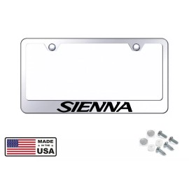 BLVD Sienna Stainless Steel Finished License Plate Frame Holder Rust Free