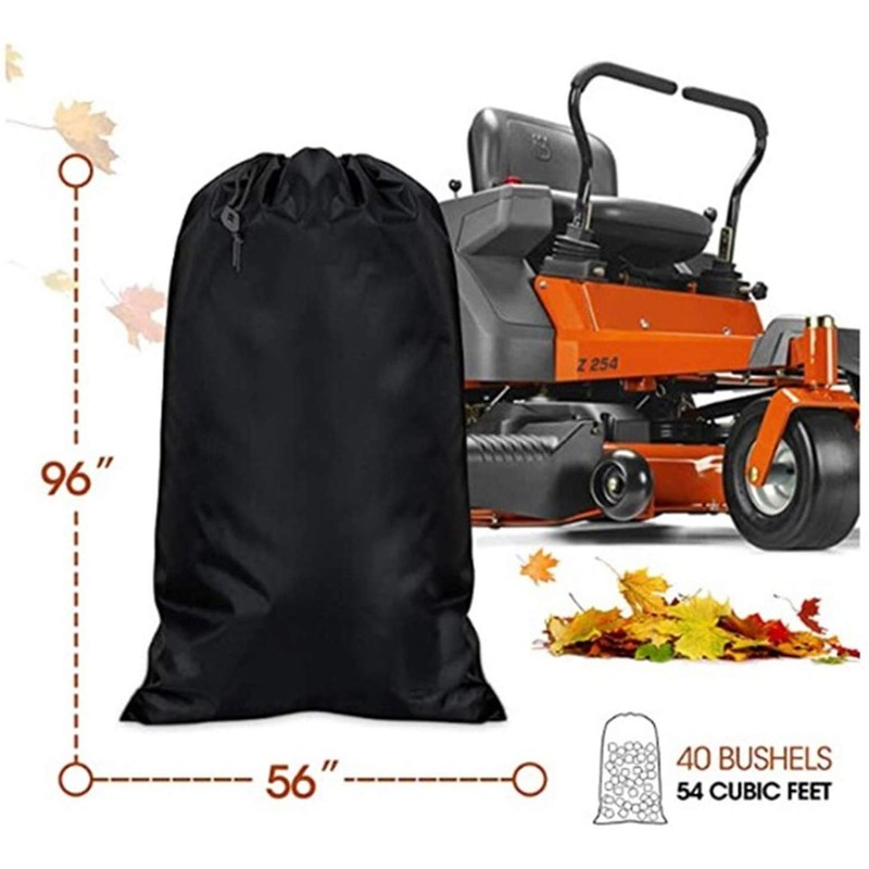 MAYTHON Lawn Tractor Grass Catcher Bag Leaf Bag Capacity 54