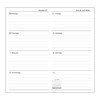 UNIQUE HM&LN Travelers Notebook Calendar Jan 2025 - Jun 2026,