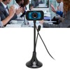 Jectse Web Camera, High Definition USB Streaming Webcam with LED