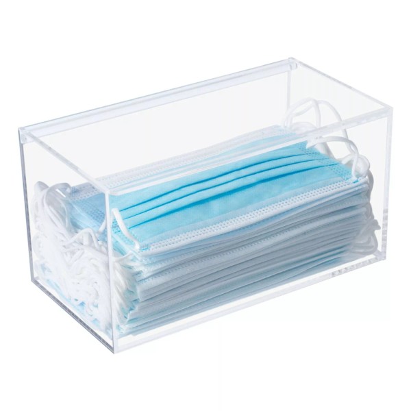 Koemehr Face Mask Dispenser Box Acrylic Storage Box Glove Holder