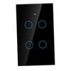 WiFi Touch Screen Switch Single Circle for 4‑Way AC