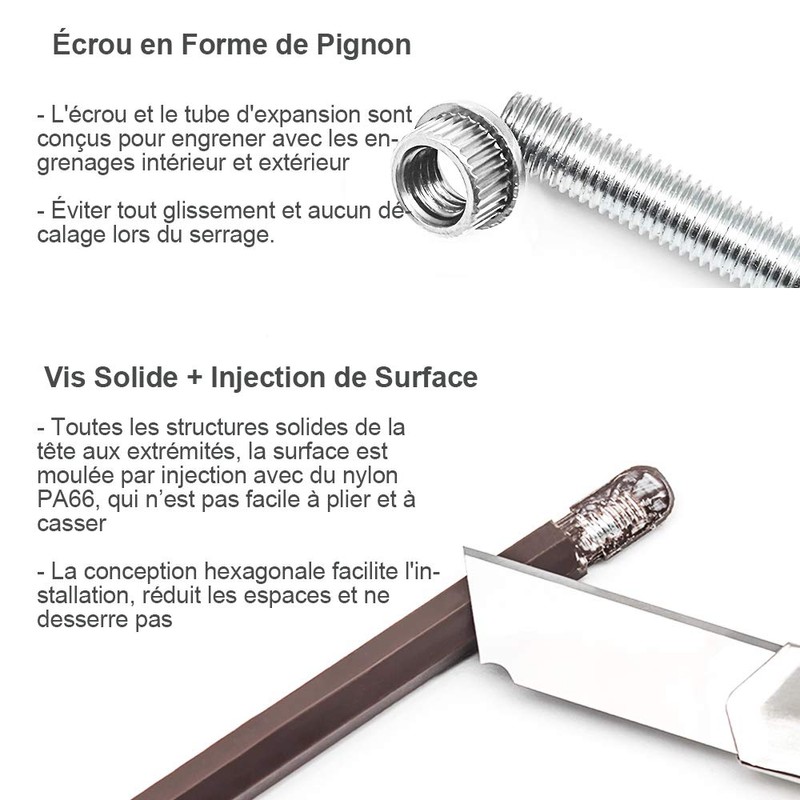 Gasea 8 Pcs Invisible Floating Shelf Brackets