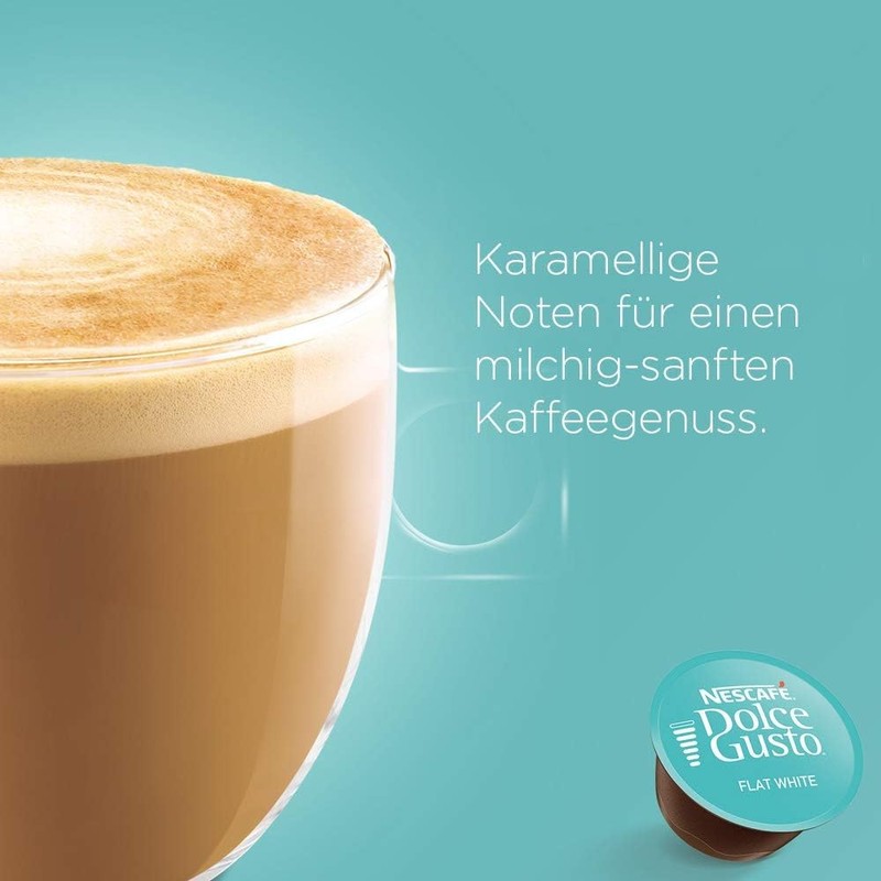 NESCAFÉ Dolce Gusto Flat White Coffee Pods, 16 x 11.7