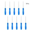 FOCMKEAS 10PCS Mini Phillips Screwdriver, 2mm Cross Head with Blue