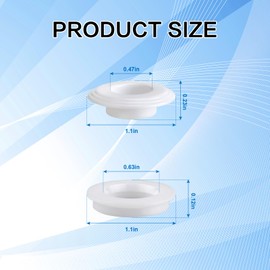 6 Pack Quick Drain Grommet Kit for Solar Heating Covers Water Drainage System Helps Remove Excess Water from ATOP Blankets， Designed for In-Ground Above-Ground Swimming Pools and Spas