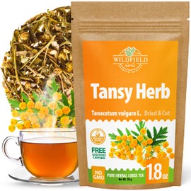 1.8 oz. Pishma Tea Tansy Flowers Herbal Tea (Tanacetum Vulgare L.) - 50g Dried Cut Tansy Flowers Herb