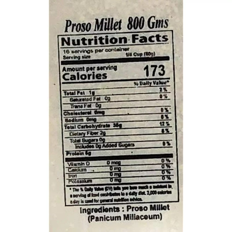 Rani Proso Millet (Panicum Millaceum) Whole Ancient Grain Seeds 28oz