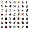Bric Dodo Pack of 100 Black Cat Stickers Laptop Phone
