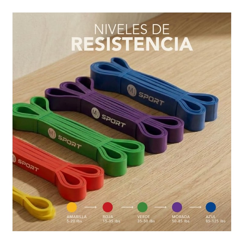 MIST JEWEL Bandas de Resistencia 3 Pack Liga Elastica para