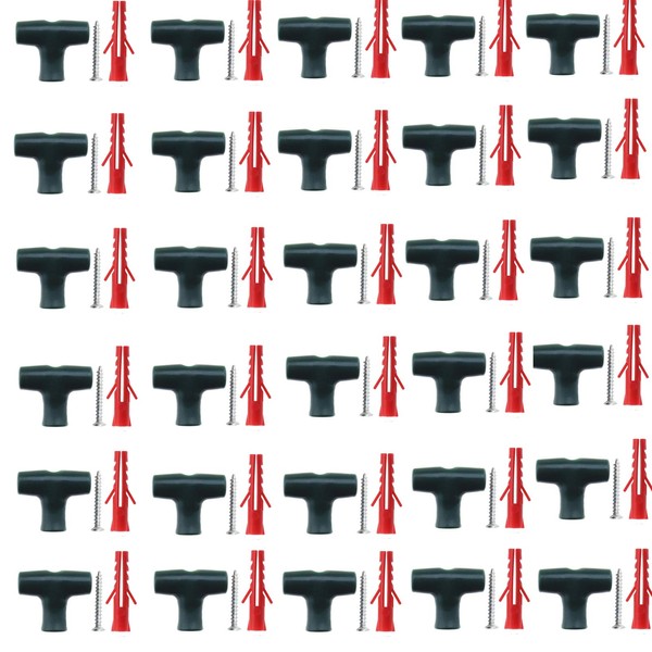 Otzoan 30 Packs Chicken Wire T-Clip Kit, Bird Netting Mounting