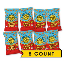 The Good Crisp Company, Spicy Cheese Balls, 4 Ounce Bags (Pack of 8)