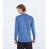 Hurley Men's OAO Surf Shirt Ls Rash Guard, Deep Aqua,