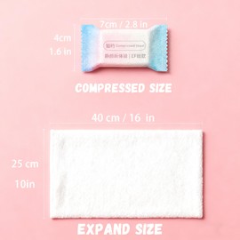 ERHAOG Compressed Towels, Disaster Preparedness, 22 Pieces, Face Towels, 15.7 x 9.8 inches (40 x 25 cm), Compressed Disposable Towels, Face, Face Paper, Cleansing Towel, Travel Bath Towel, Sports