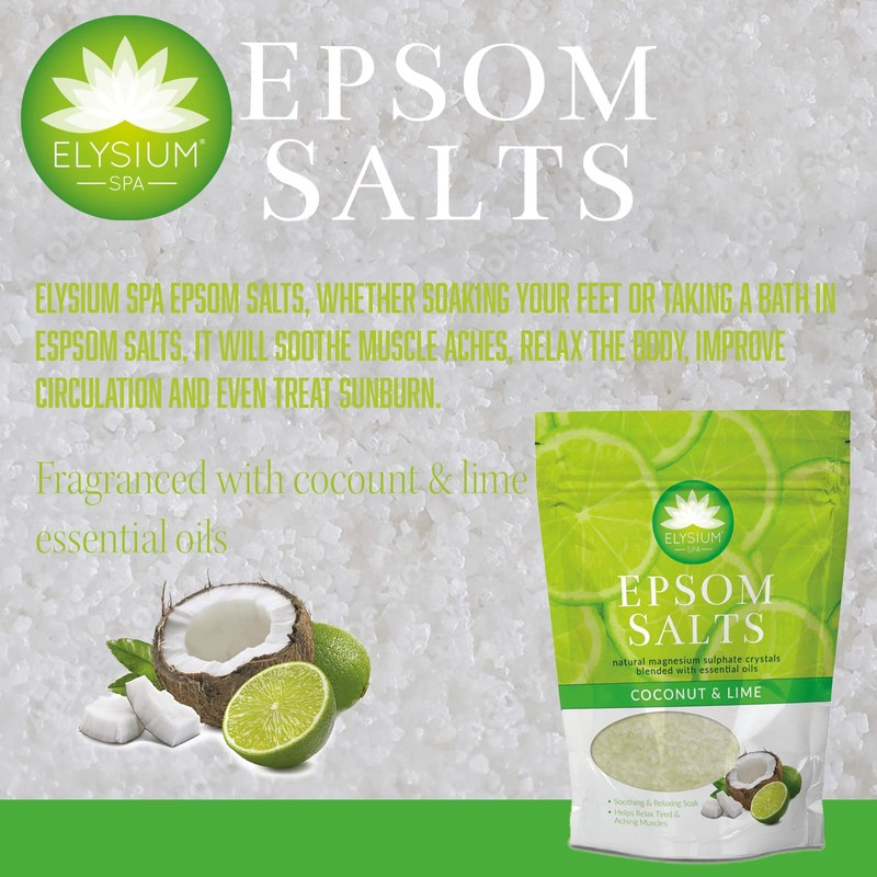 Elysium Spa Natural Coconut & Lime Epsom Bath Salts
