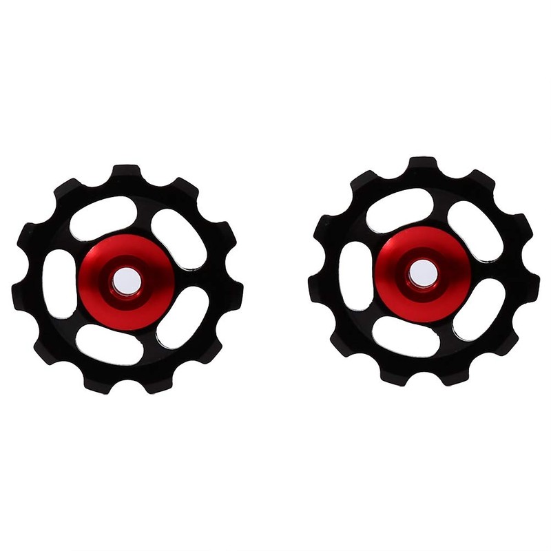 1 Pair Front Derailleur Pulley, Aluminium Alloy 11T CNC Wheel