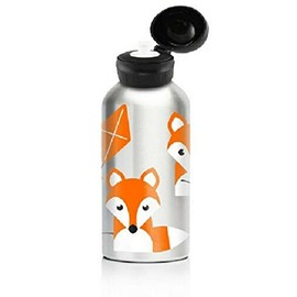 My Family Stainless Steel Kids Drink Bottle - BPA Free, Non-Toxic, Eco-Friendly, Reusable Water Bottle for Toddlers & Preschoolers (400ml) - Foxy