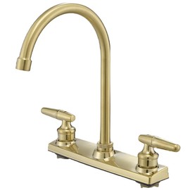 RV Kitchen Faucet RV Sink Faucet Replacement for Camper Campers, Motorhomes, Travel Trailers,Mobile Home Kitchen Faucet Brushed Gold