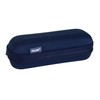 MILAN 1918 Series Semi-Rigid Oval Pencil Case, Navy, 2.56 x