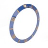 ZJchao Professional Watch Bezels Inserts Replacemnet, Lightweight Blue with Gold