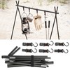 Outdoor Camping Equipment Hanging Rack Foldable Stand Shelf Hanger with