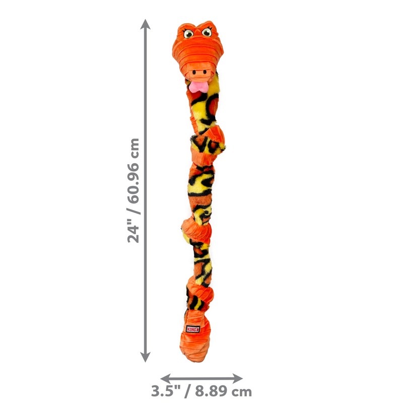 KONG Knots Snake 24" Interactive Tug Assorted Dog Toy for