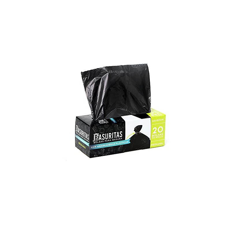 Basuritas | 200 Bolsas de Basura Medianas de 48 x
