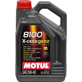 MOTUL 8100 X-Cess Gen 2 SAE 5W40 Full Synthetic Motor Engine Oil 5 Liter Bottle