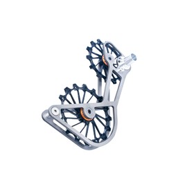 SwishTi Titanium Road Cyclocross Gravel Bicycle Bike Rear Derailleur Oversized Pulley Wheel System Cage OSPW for Shimano Ultegra/Dura Ace 6700/6800/7800/7900/7970/9000/9070 10/11 Speed use (Black)