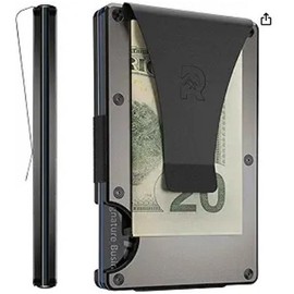 Ridge Wallets for Men - Slim Minimalist Wallet For Men, Front Pocket Wallets for Men, RFID Wallet For Men - Card Holder Wallet (Gunmetal)