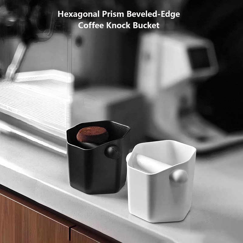 Coffee Knock Box Espresso Knocker Drawer (White 600 ML)