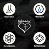 Dickno 2PCS Car Cup Holder Coaster, 2.76 Inch Blessed Cross