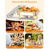 Chafing Dish Buffet Set, 8QT 2 Pack, Rectangle Chafing Dishes
