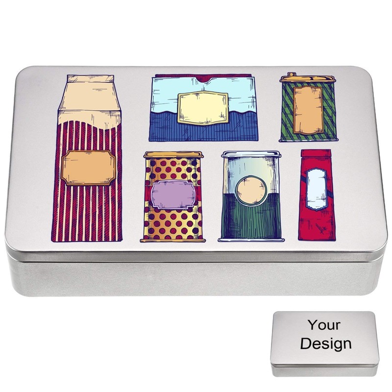 MMBOX 8.5 by 5.3 by 1.9 Inch Silver Rectangular Empty