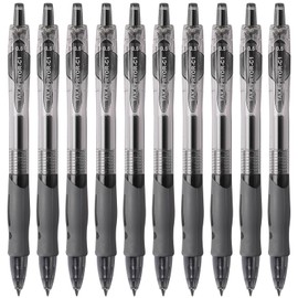 10 Pcs 0.5mm Black Ink Pens ，Retractable Quick Dry Gel Ink Pen ，Fine Point Smooth Writing Pens, High-End Series Pens for Journaling Note Taking, Cute Office School Supplies Gifts for Women Men