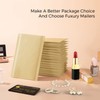 Fuxury Kraft Bubble Mailer 4x8 Inch 50 Pack，Strong Adhesion Padded