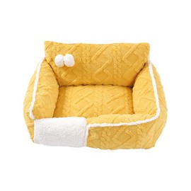MaxcGear Pet Cushion Cat Dog Nest Cozy Plush Pet Bed Mat– Soft, Warm & Washable Sleeping Nest for Cats & Small Dogs, 60.59 x 43.18 x 7.52 cm, 2.1 Kilograms