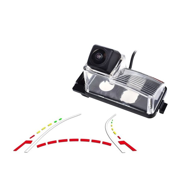 Vlicevrn HD Fisheye Vehicle Car Rear View Camera Dynamic Trajectory
