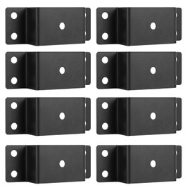 JTZFD 8 Pcs Trailer Stake Pockets, Suitable for 2'' x 4'' Wood Upright Trailer Bracing, Metal Trailer Rail Brackets Ideal for Installing On Flatbed Trailers, Box Trailers, and Trucks